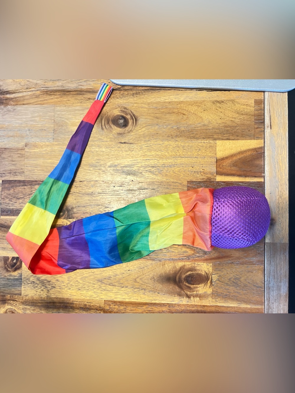 Rainbow ball/ streamer, learn to catch and throw